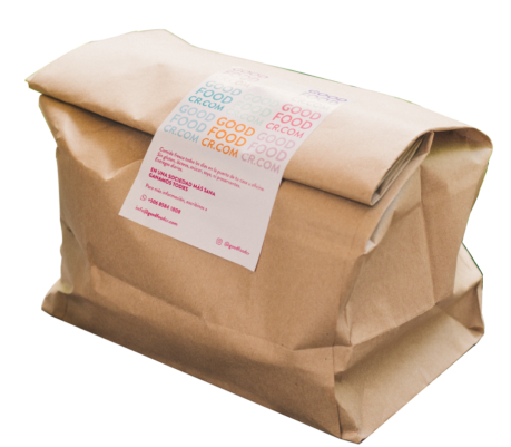 foto bolsa good food recortada sin fondo